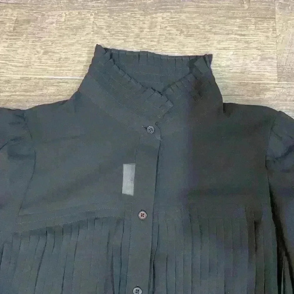 Banana Republic Chiffon Pleated Blouse - Picture 3 of 8